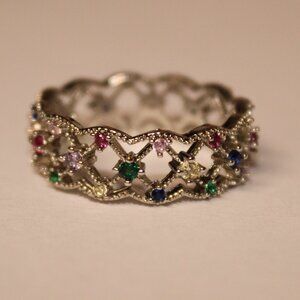 MULTI COLOR GEMSTONE RING